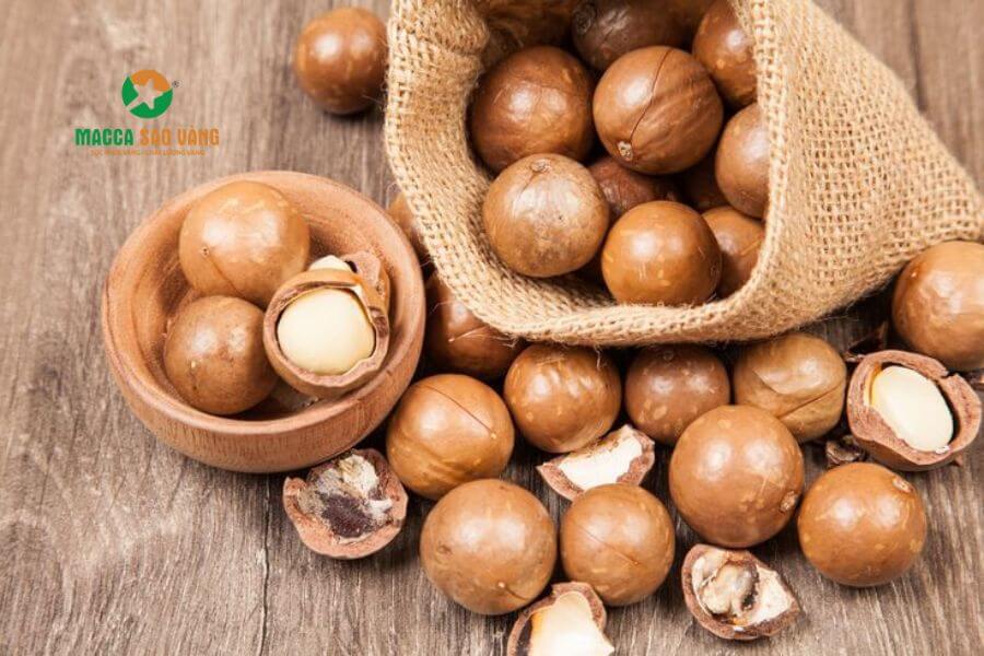 Hình 3. Kiểm tra độ giòn của hạt mắc ca
