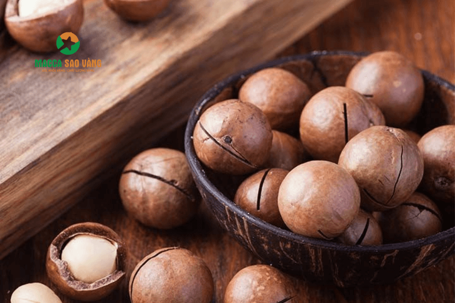 Hình 2. Hạt mắc ca được chọn lọc từ đội ngũ kỹ thuật viên cao