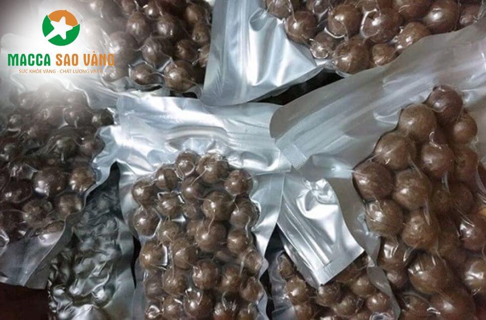 Macca đóng gói hút chân không có thể bảo quản ở nhiệt độ thường